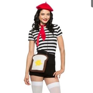 NWT Suit Yourself French Toast Kit Halloween Costume Humourous Pun Sexy  New